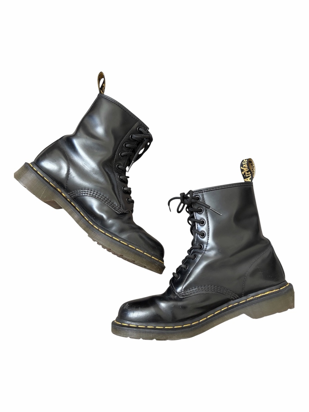 Dr. Martens Black 8-Eye Lace Up Boots Sz 9